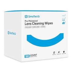Individually wrapped pre-moistened wipe inside packaging
