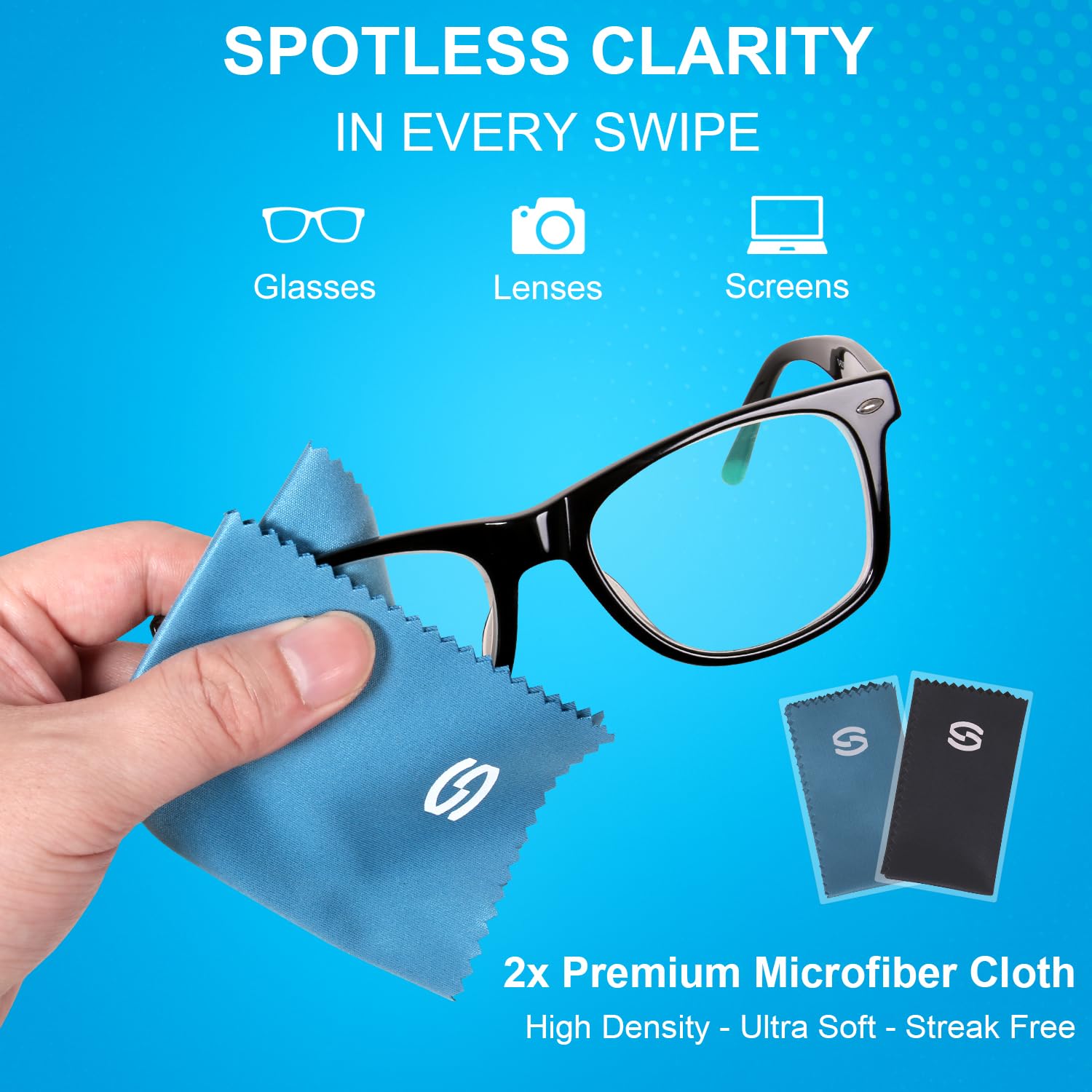 Safe for coated lenses and screens