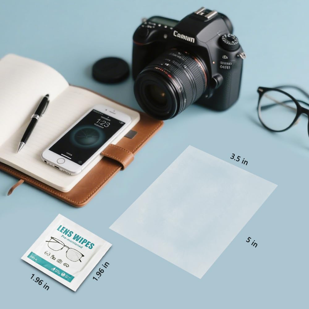 Wipe removing smudges from eyeglasses