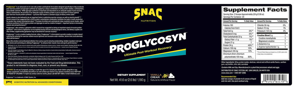 Scoop of Proglycosyn Vanilla Cream powder