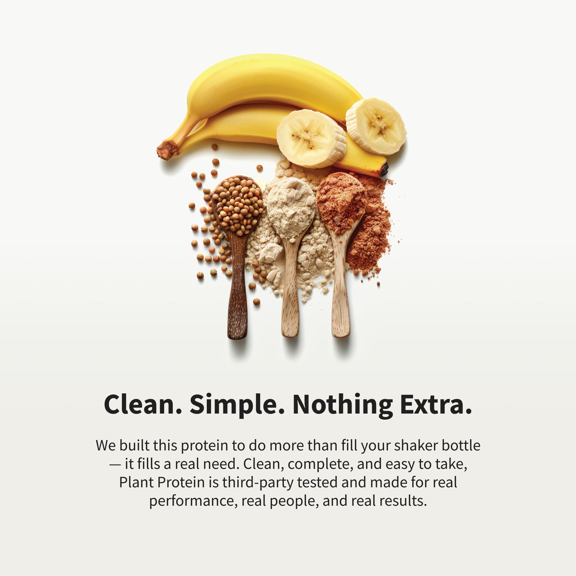 Snap Supplements banana protein label showcases vegan ingredients and essential amino acids