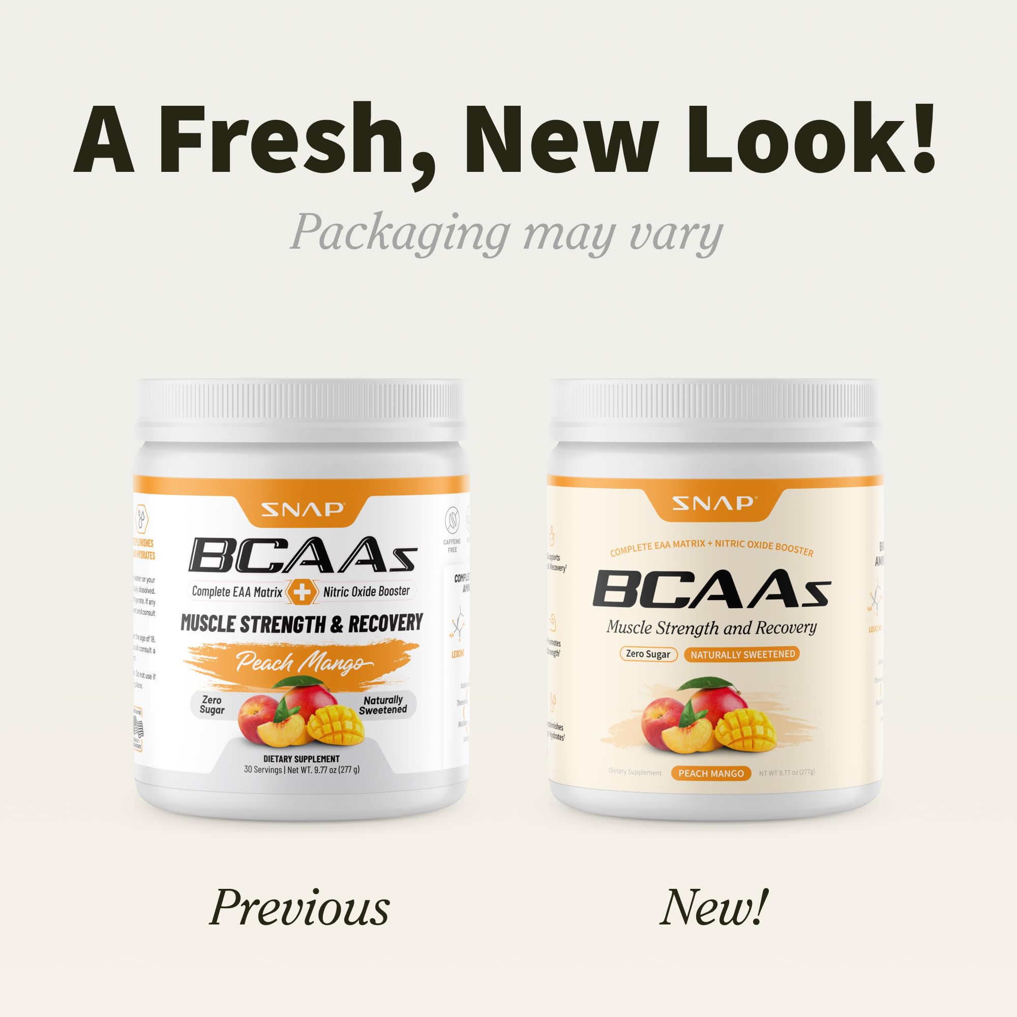 Energy boost concept with BCAA powder