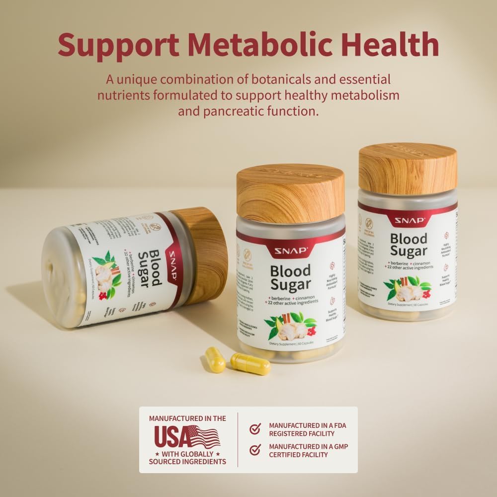 60 capsules per bottle of Sugar Free Blood Sugar Blend