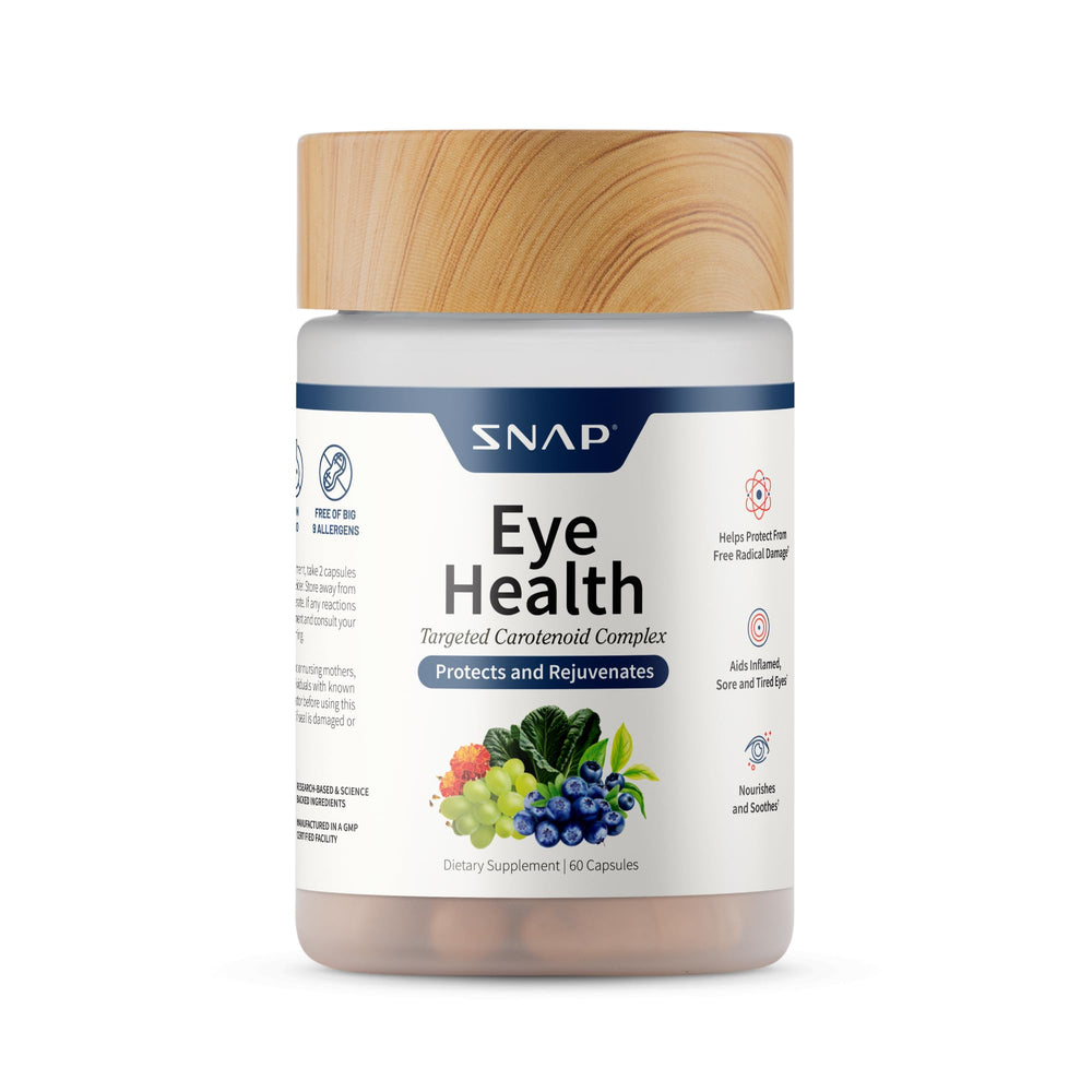 Bottle of Snap Supplements Eye Health Capsules