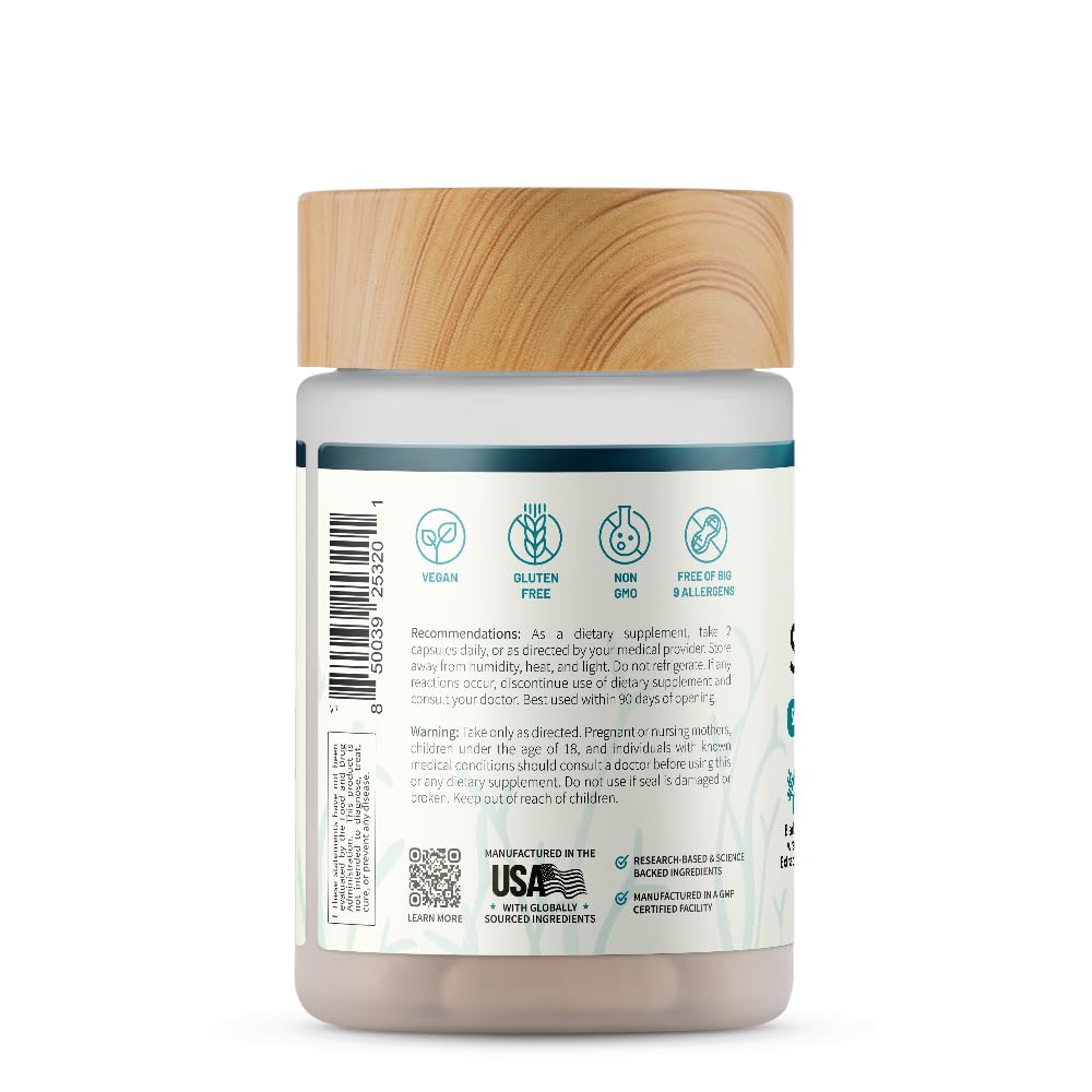 Made in USA GMP-certified facility badge on packaging