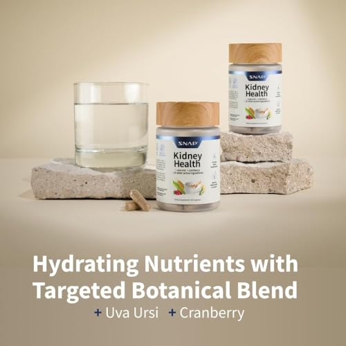Close-up of bottle showing Kidney Health ingredients graphic