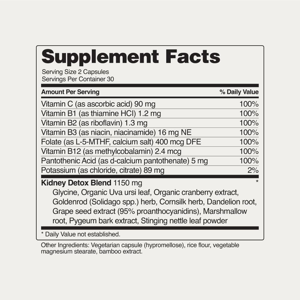 Bottle of Kidney Health with 60 capsules and label