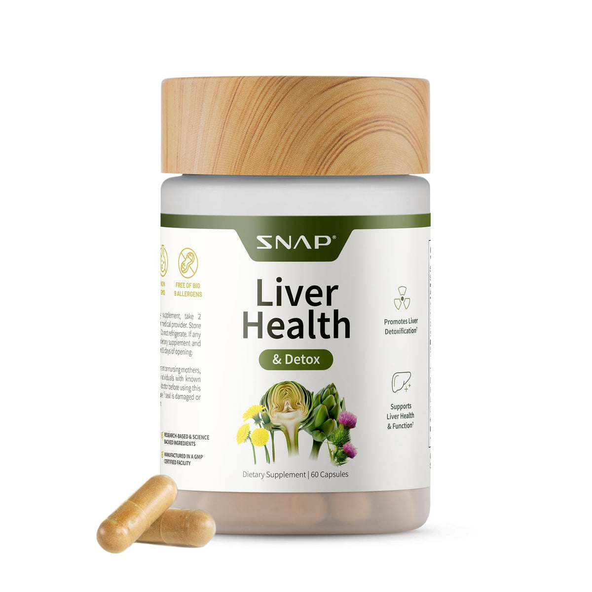 Hero product image for Snap Supplements Liver Health & Detox