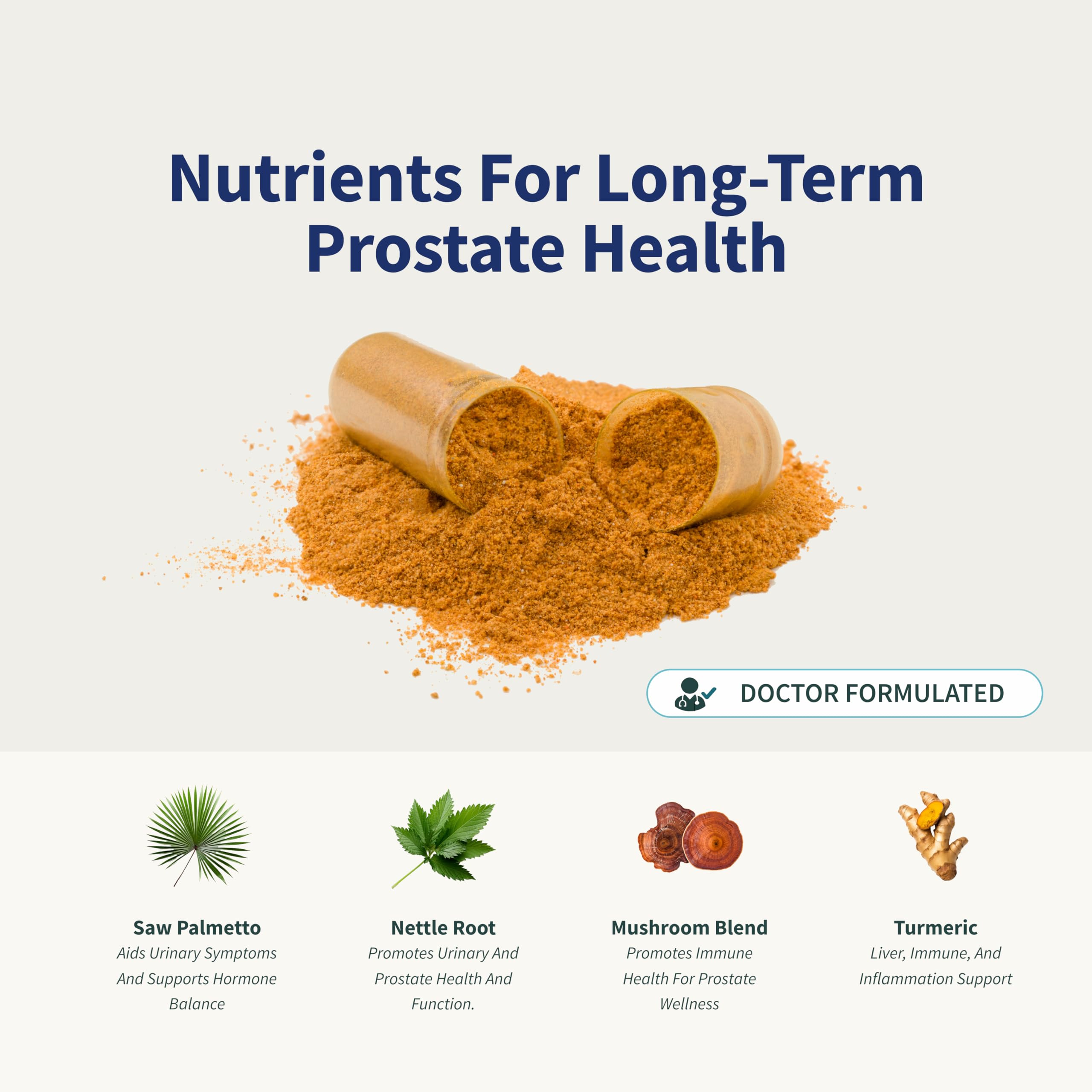 Close-up of Prostate Health bottle label