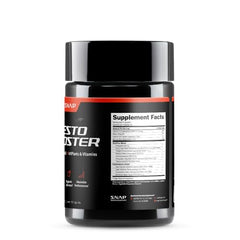 Snap Supplements testosterone booster capsules ready for stamina and strength support.