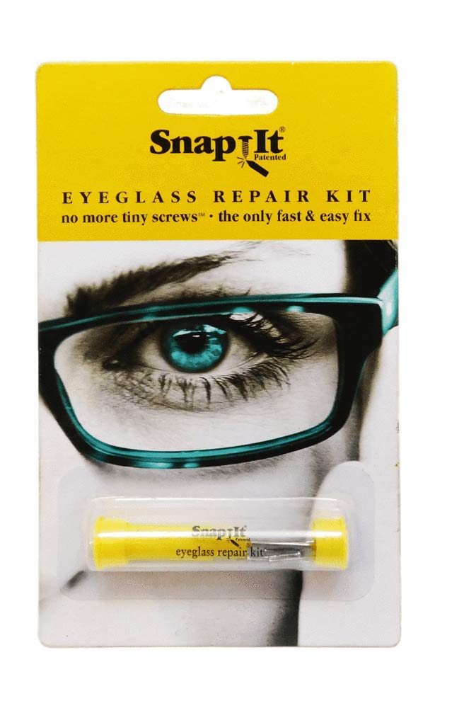 SnapIt Eyeglass Repair Kit packaging and contents