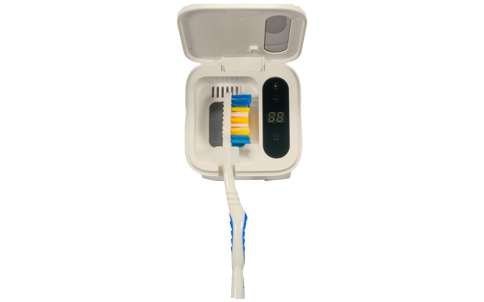 Universal toothbrush compatibility inside the sanitizer