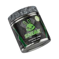 SNEAK Energy Powder Stealth label—sugar-free energy with natural caffeine for focus.