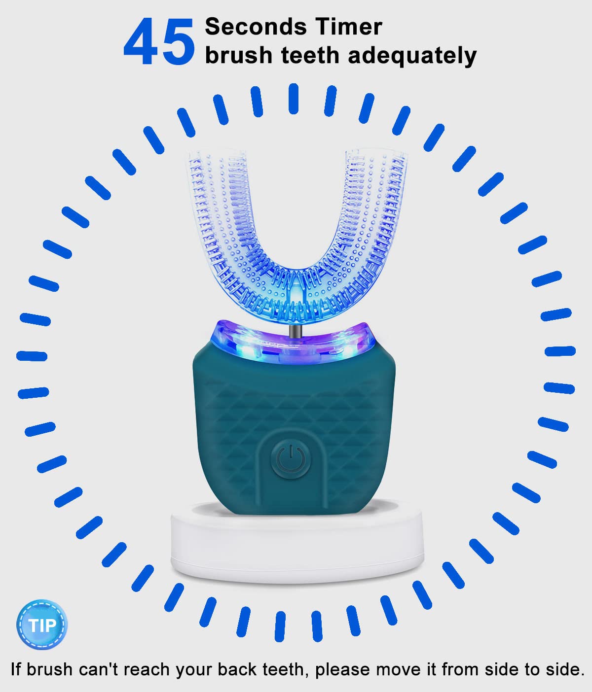Charging base with Snefe toothbrush and USB charging