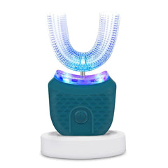 Front view of Snefe Ultrasonic Electric Toothbrush Green