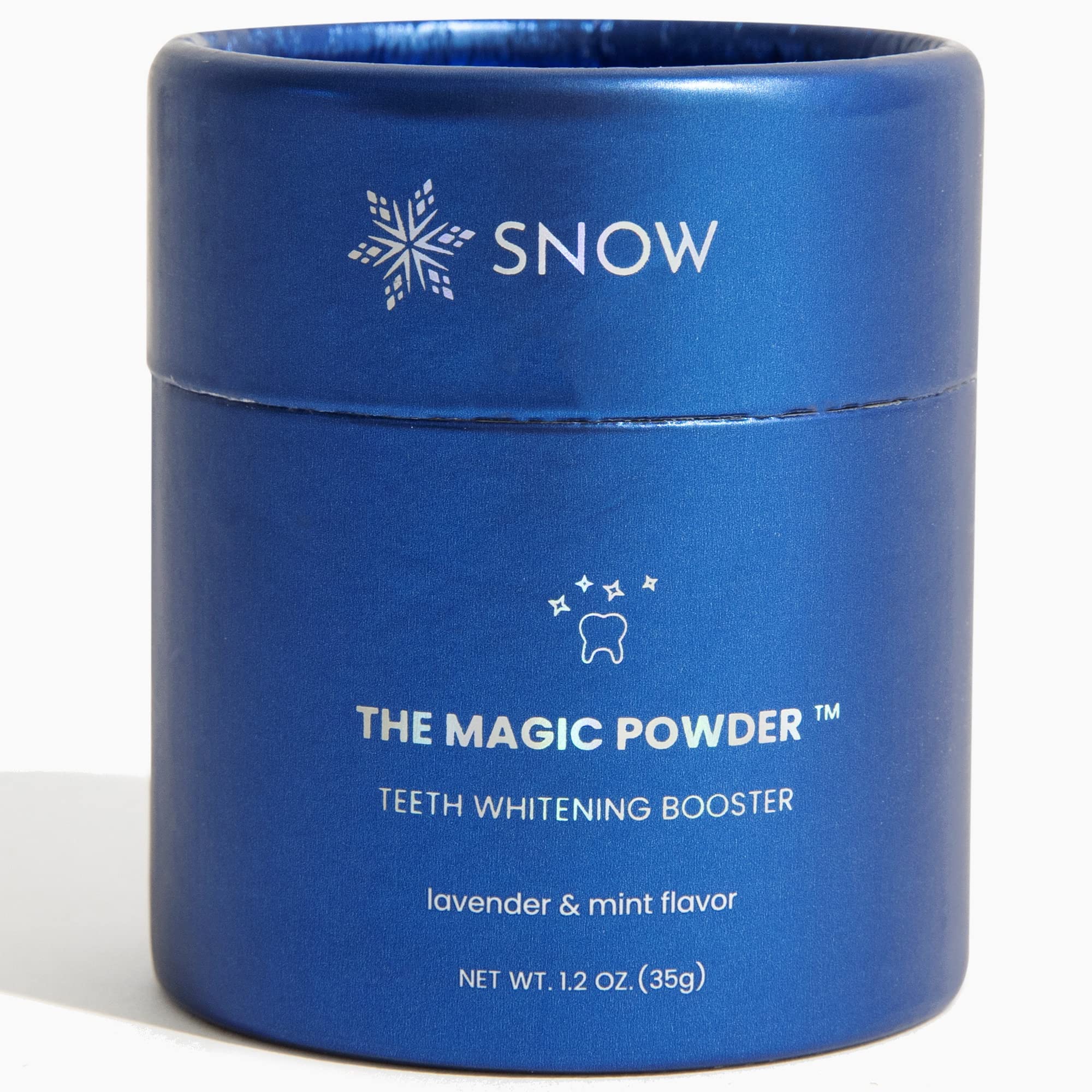 Snow Magic Teeth Whitening Powder bottle and packaging