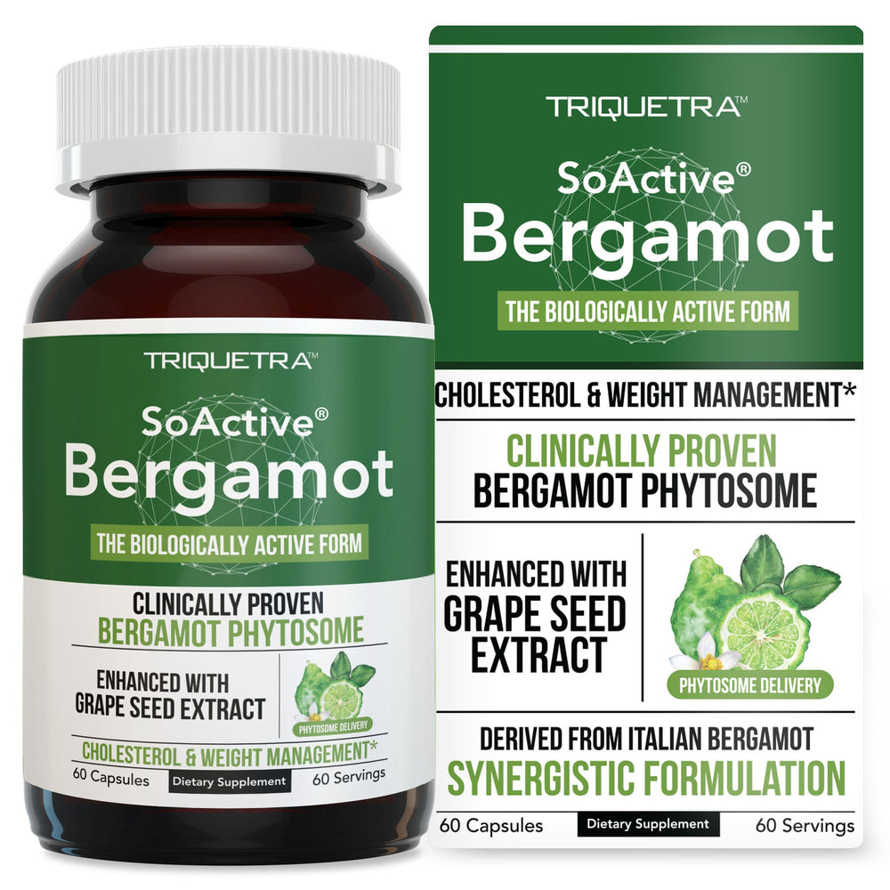 SoActive Bergamot Citrus Bergamot Phytosome (BPF) 60 capsules bottle label