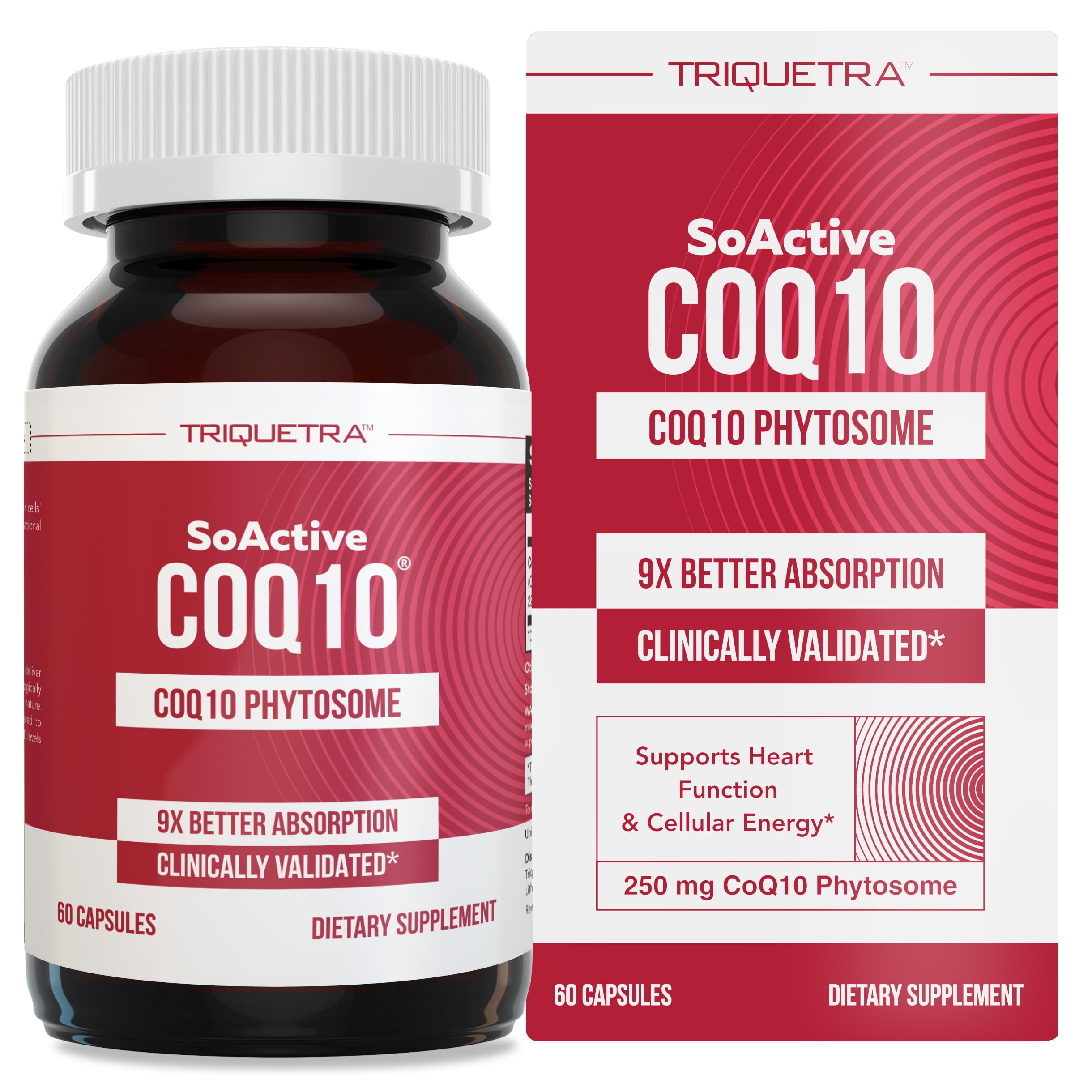 SoActive CoQ10 250 mg phytosome bottle and label
