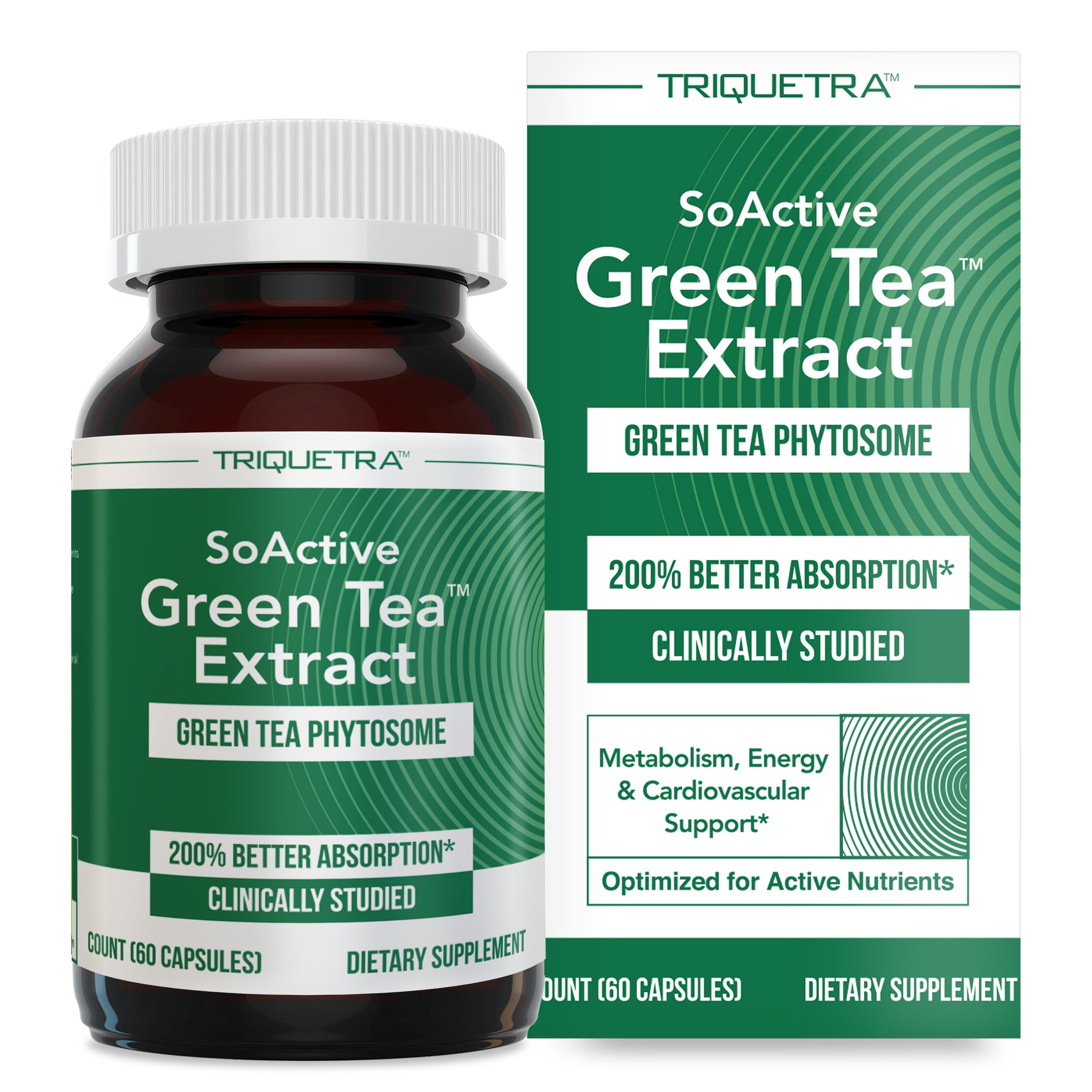 SoActive Green Tea Extract bottle featuring GreenSelect Phytosome technology