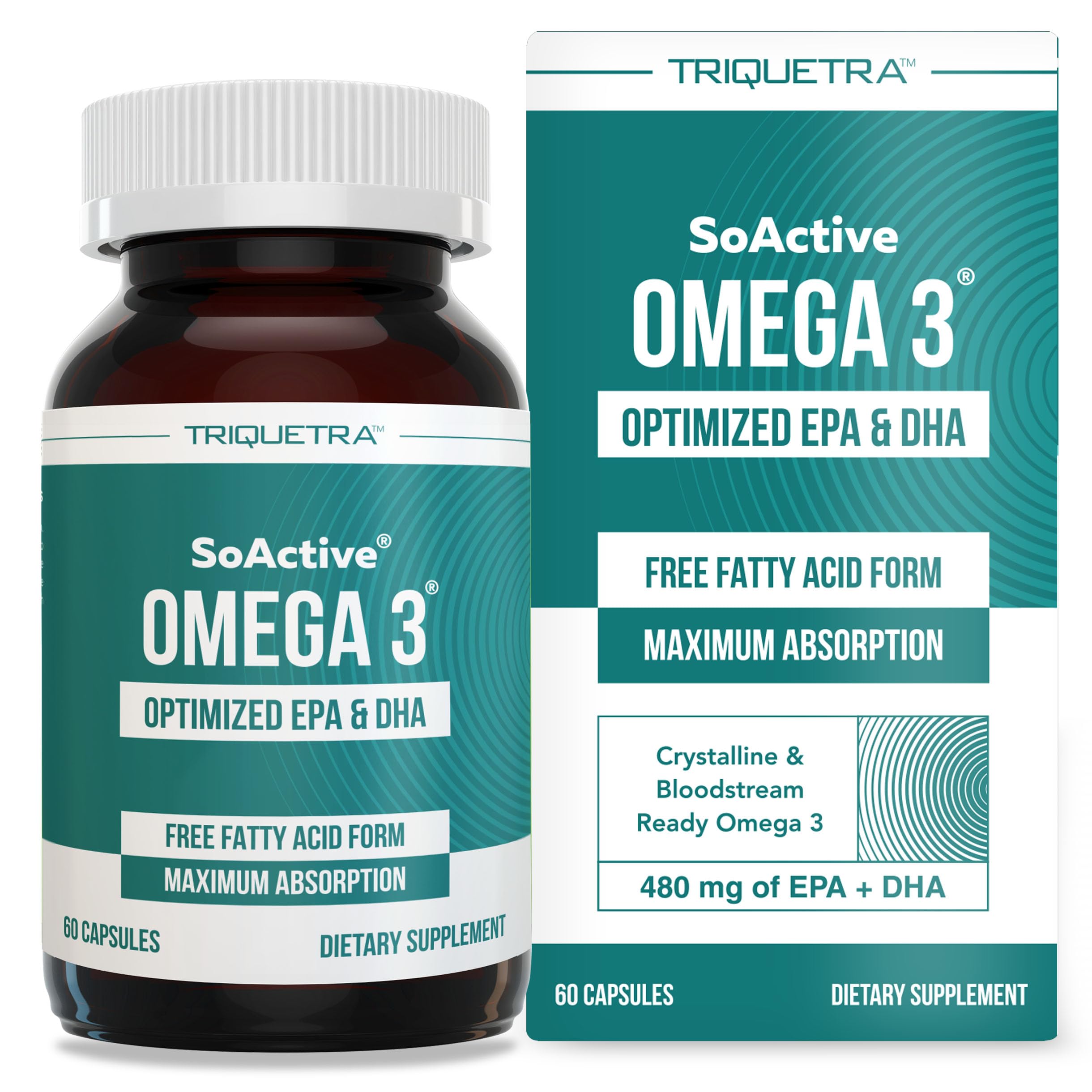 SoActive Omega 3 bottle with 60 capsules