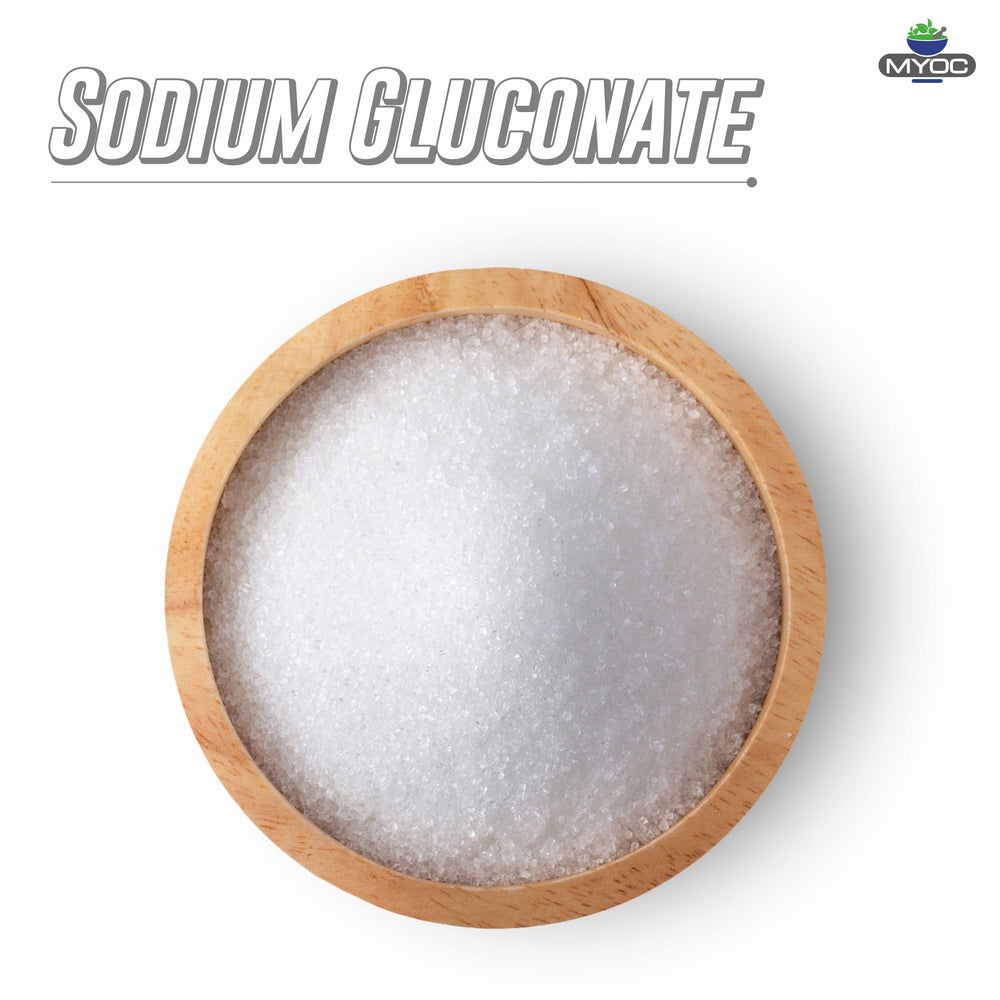 Sodium gluconate powder suitable for soap making