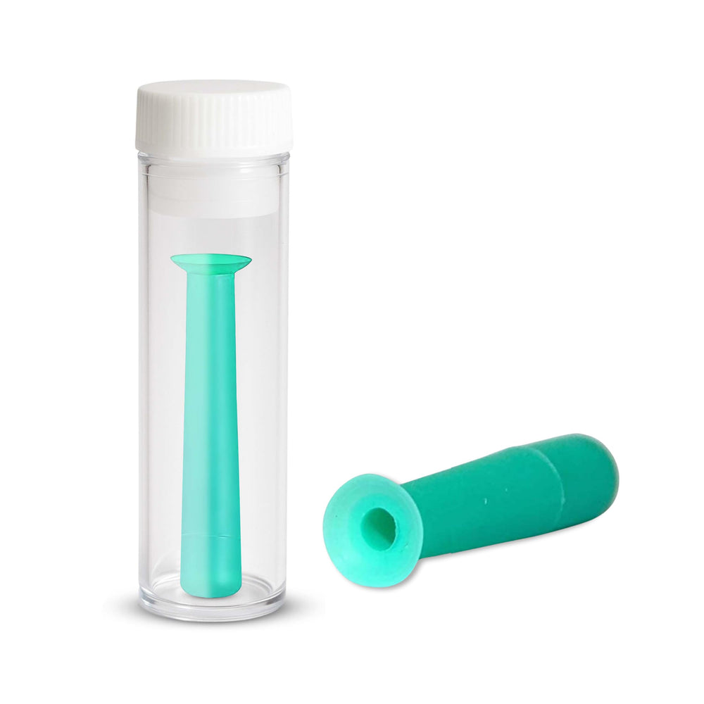 Soft Contact Lens Green Inserter Remover product on white background