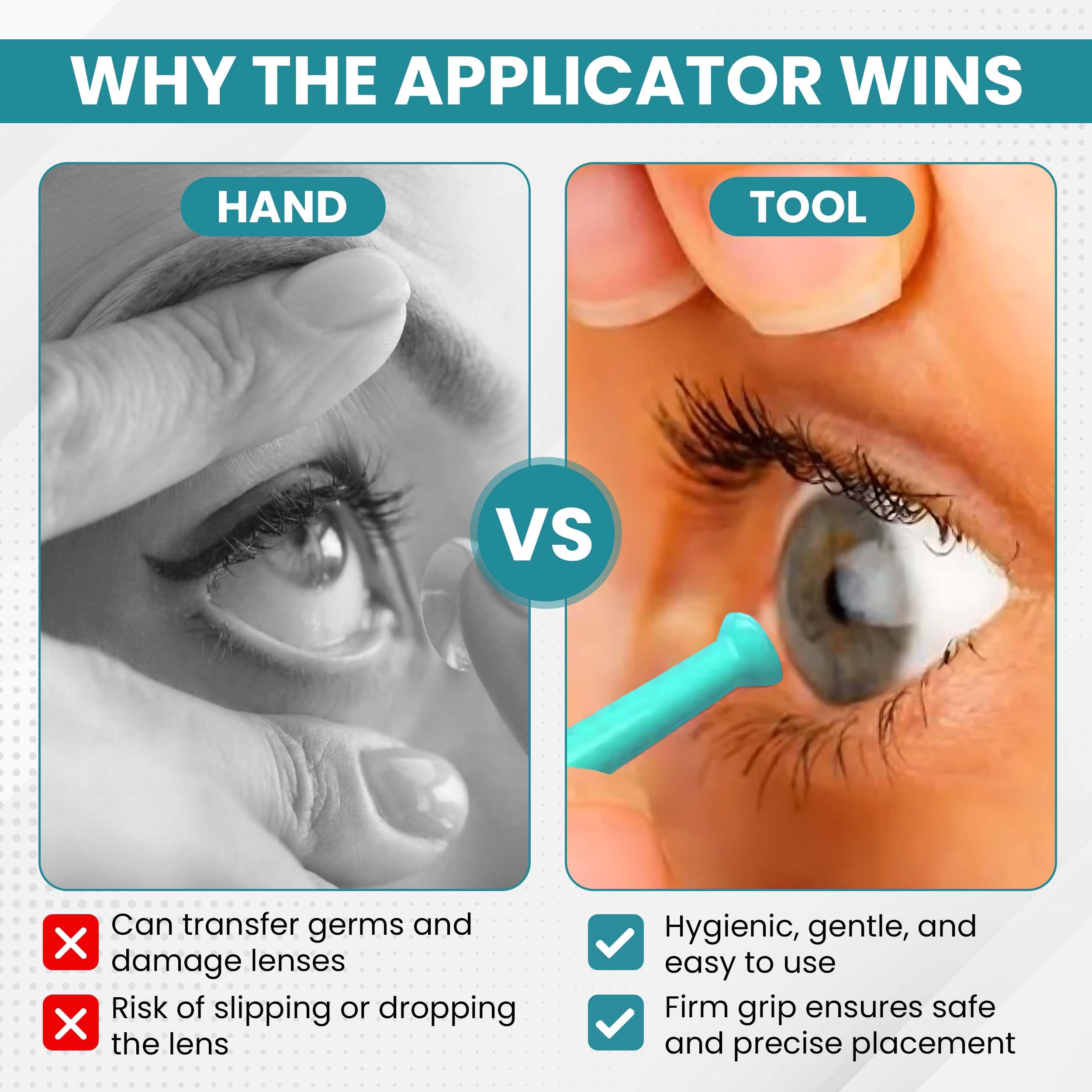 Grip-friendly silicone suction holder for delicate lenses