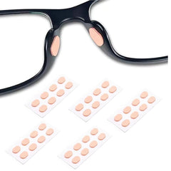 Soft foam eyeglass nose pads with self-adhesive backing