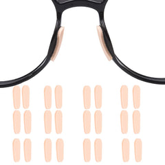 Close-up of soft foam nose pad attached to eyeglasses frame