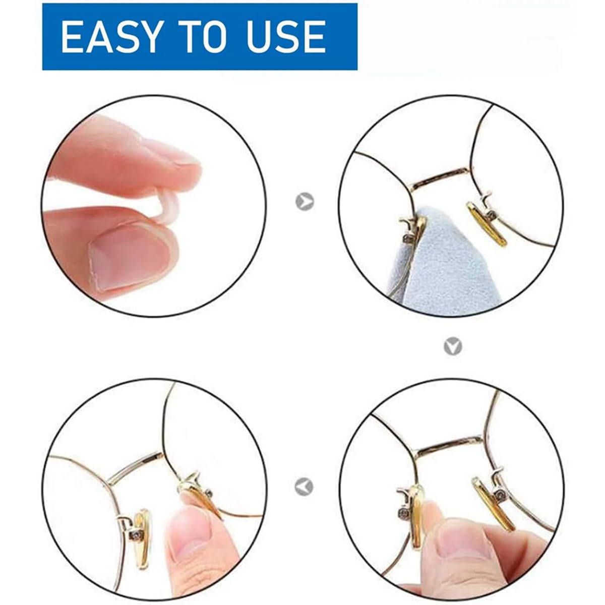 Breathable soft foam nose pads on a frame
