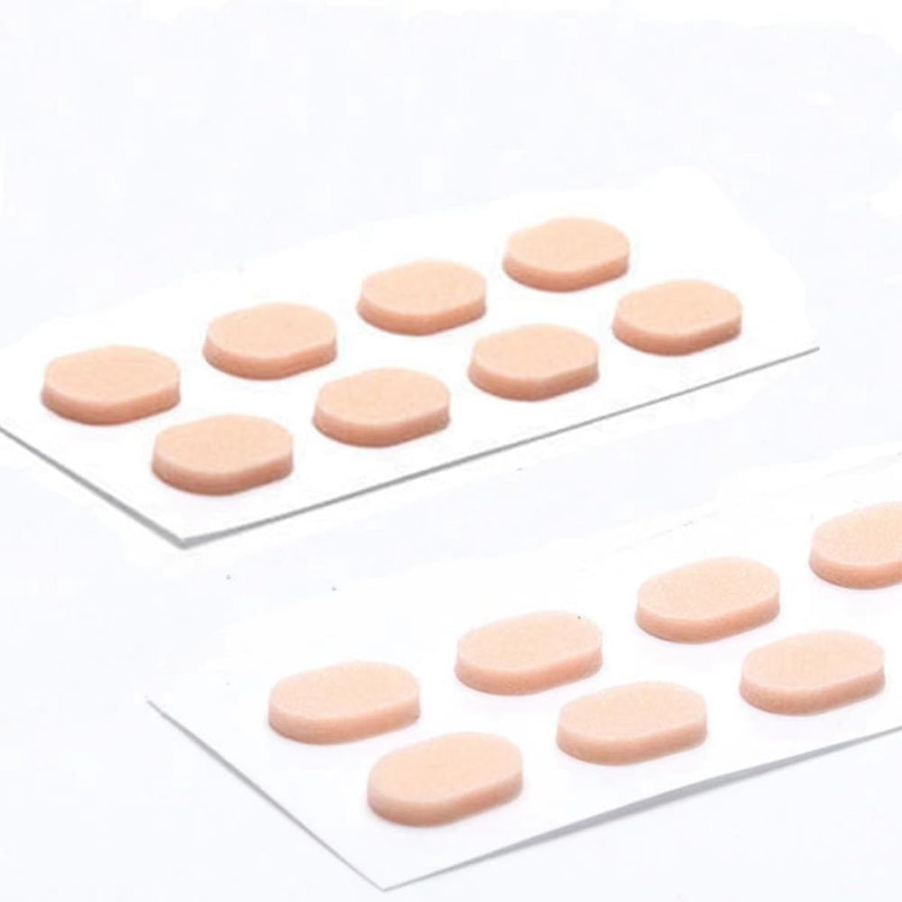 Nose pads adhering to metal glasses frame