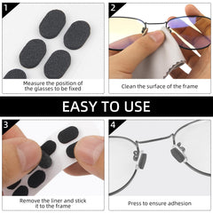 Teardrop-shaped skin-colored soft foam eyeglass nose pad