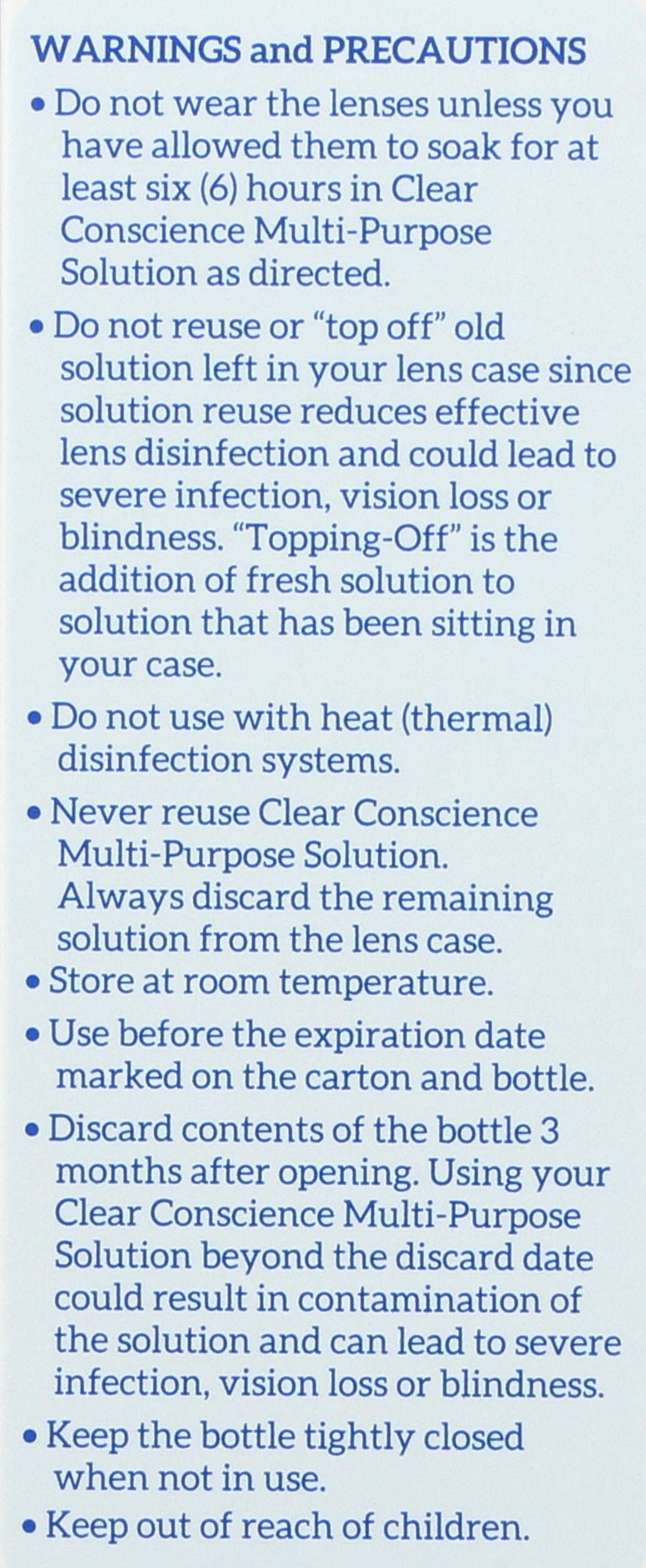 Soft lenses being cleaned, disinfected, and stored with lens solution
