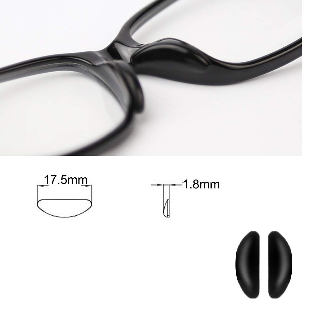 Close-up of the adhesive backing on silicone nose pads