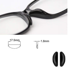 Close-up of the adhesive backing on silicone nose pads