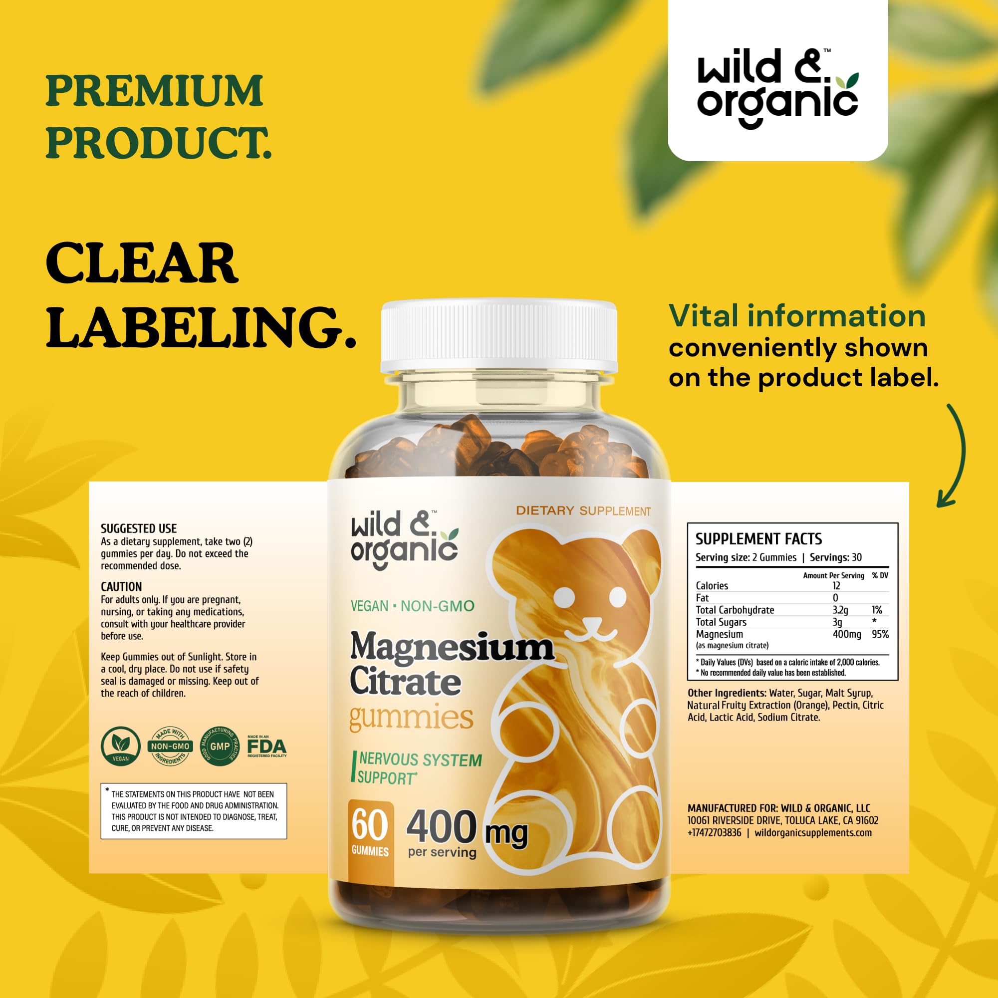 Soft, pectin-based gummies close-up