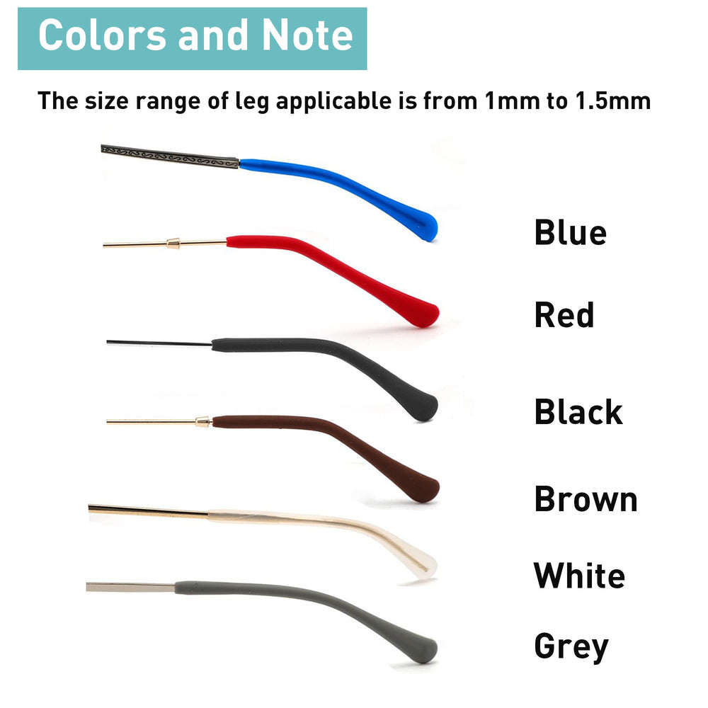 Soft silicone ear sock pieces for glasses replacement temple tips
