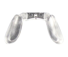 Clear soft silicone eyeglass nose pads close-up (pair 1)