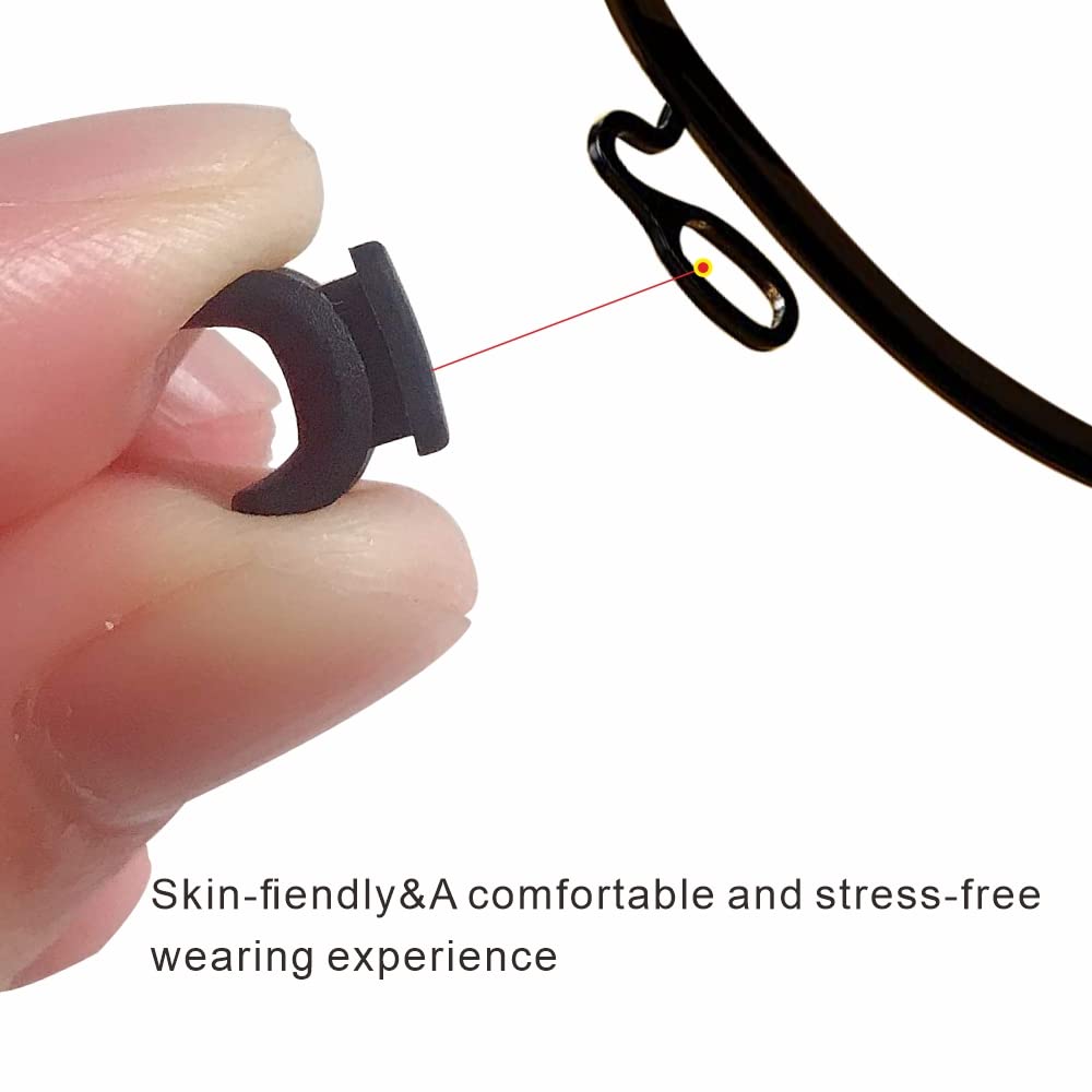 Soft silicone nose pads for glasses providing comfort