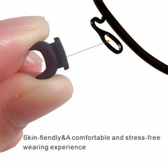 Soft silicone nose pads for glasses providing comfort