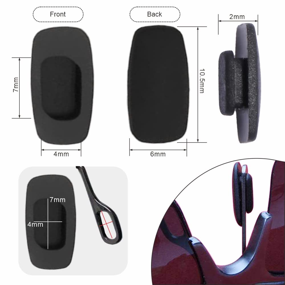 Anti-slip silicone nose pads to prevent eyewear sliding