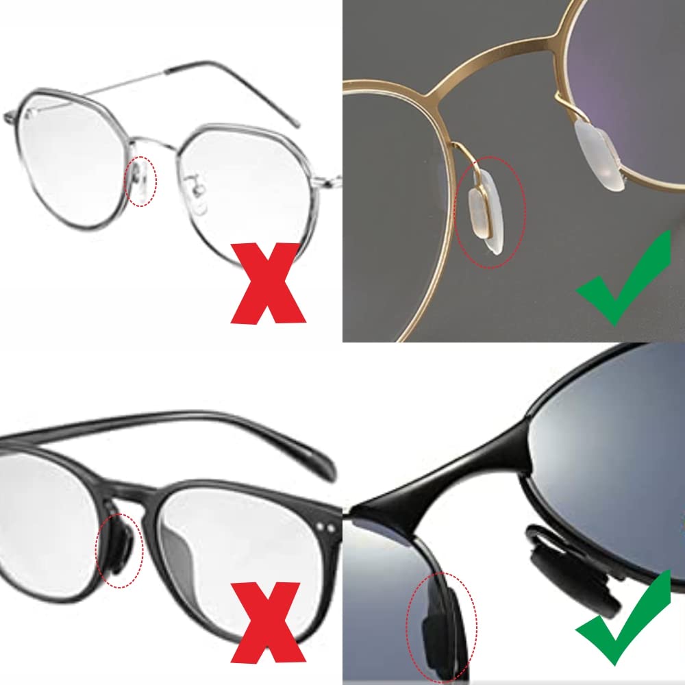 Package of replacement nose pads for glasses