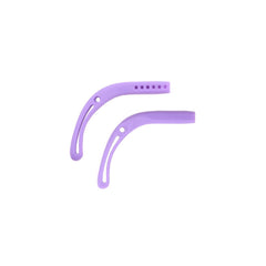 Soft silicone eyeglass temple arm sleeve in purple color