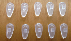 Soft silicone eyeglasses nose pads close-up