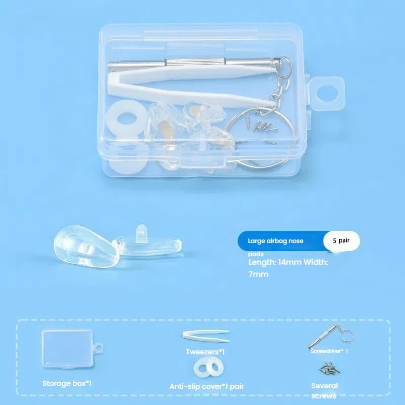 Close-up of soft silicone nose pads for glasses