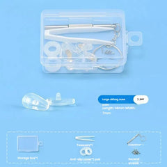 Close-up of soft silicone nose pads for glasses