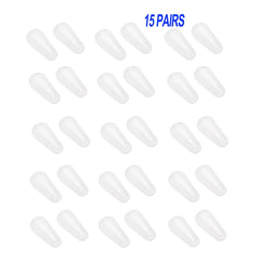 Soft silicone non-slip nose pads adhesive clear 1.8mm