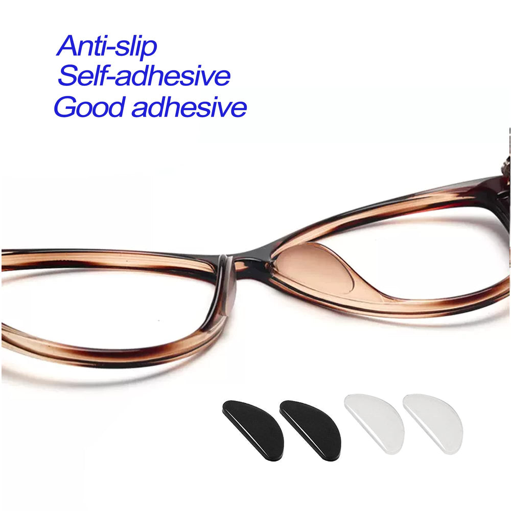 Soft silicone anti-slip nose pads for eyeglasses