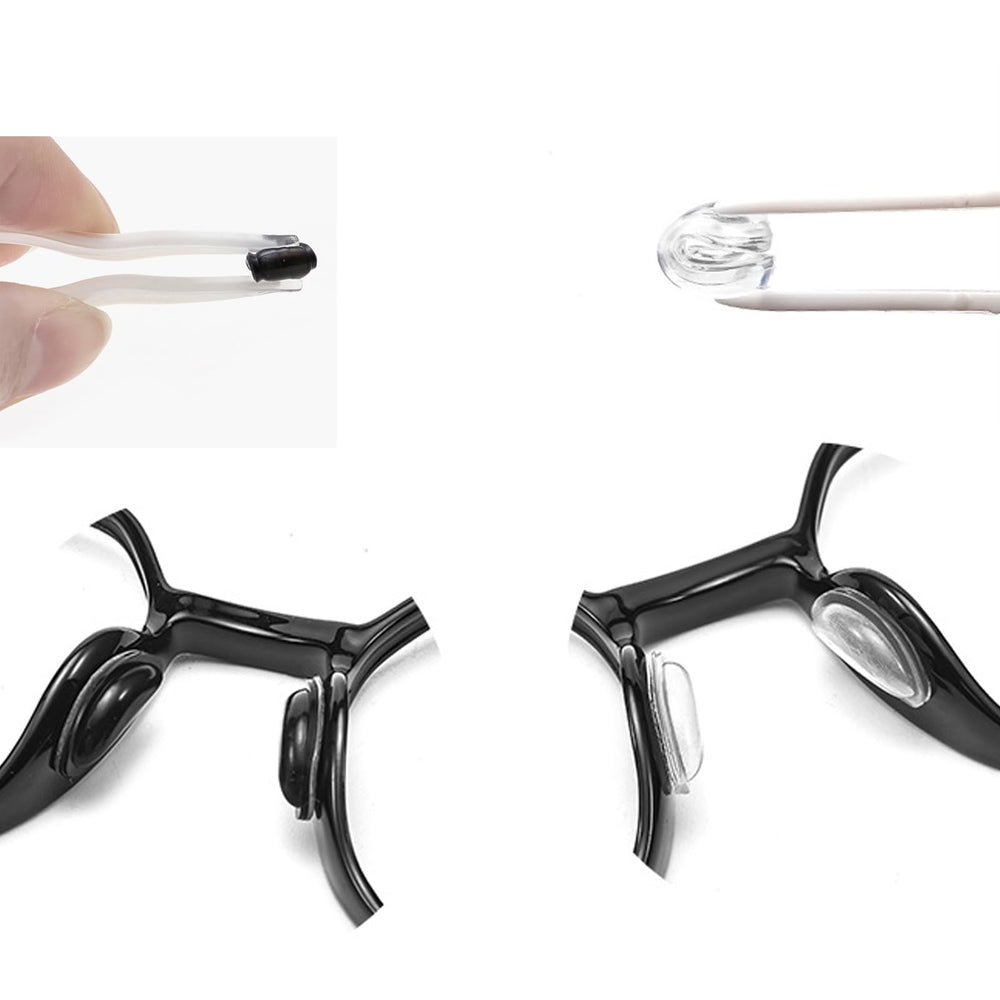 Soft, skin-friendly silicone nose pads with ergonomic design
