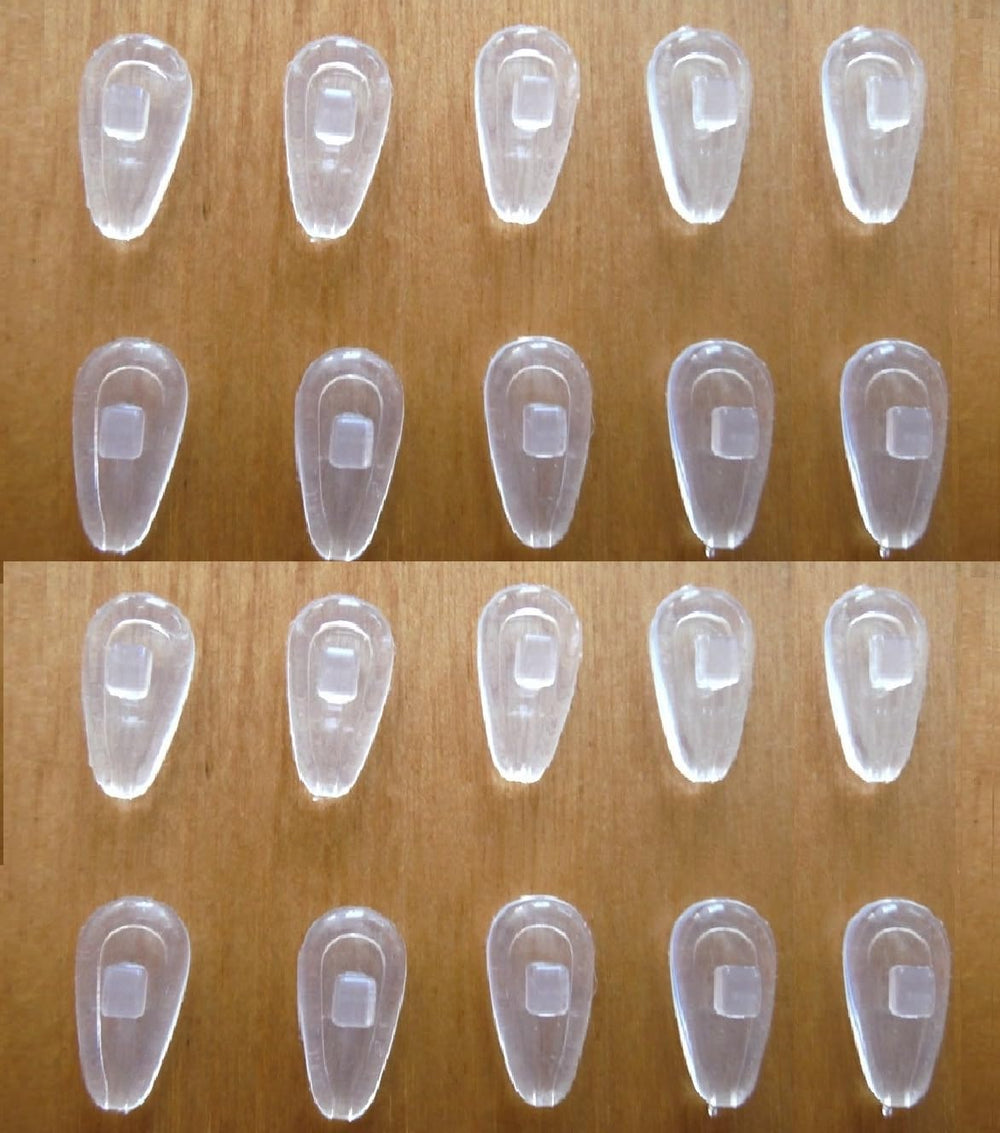 Soft silicone nose pads for eyeglasses